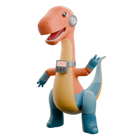 DINO saludando
